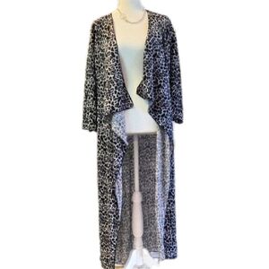 Rare Leopard Print Lularoe Shirley Accordian Cardigan